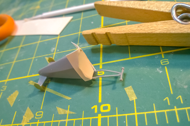 Hafner Rotachute model under construction