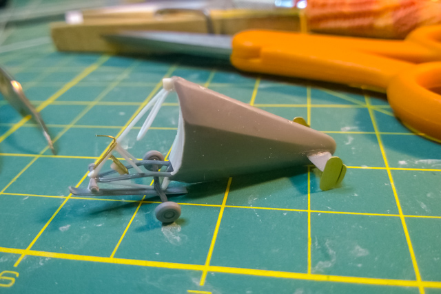 Hafner Rotachute model under construction