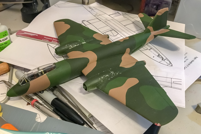 B-57B Canberra painting completed]